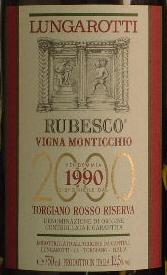 RUBESCO "VIGNA MONTICCHIO" LUNGAROTTI