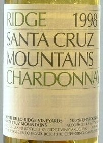 CHARDONNAY SANTA CRUZ MOUNTAINS RIDGE