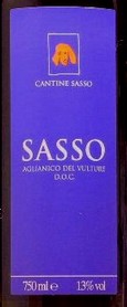 SASSO AGLIANICO DEL VULTURE