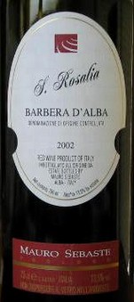 BARBERA D'ALBA S.ROSALIA   MAURO SEBASTE
