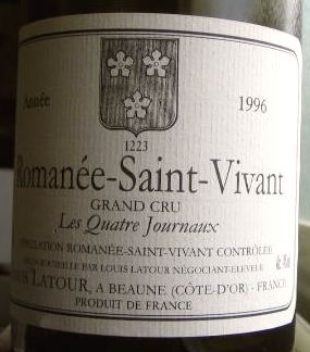 ROMANEE-SAINT-VIVANT "LES QUATRE JOURNAUX "
