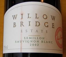 SEMILLON SAUVIGNON BLANC WILLOW BRIDGE ESTATE