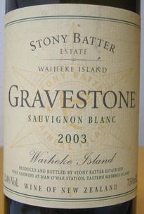 GRAVESTONE STONY BATTER ESTATE