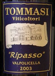 VALPOLICELLA CLASSICO SUPERIORE  "RIPASSO" TOMMASI