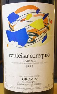 BAROLO "CONTEISA CEREQUIO" GROMIS
