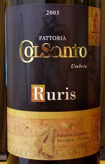 RURIS UMBRIA I.G.T FATTORIA COLSANTO