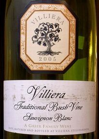 SAUVIGNON BLANC TRADITIONAL BUSH VINE VILLIERA