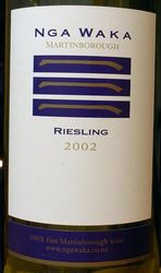 RIESLING MARTINBOROUGH NGA WAKA