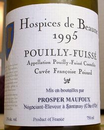 POUILLY-FUISSE HOSPICES DE BEAUNE "CUVEE FRANCOISE POISARD"