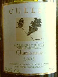 CHARDONNAY MARGARET RIVER CULLEN