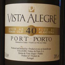 NV PORT 40 YEARS VISTA ALEGRE