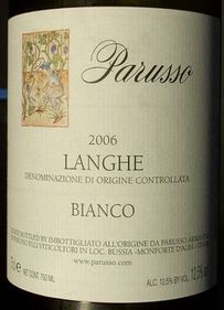 LANGHE BIANCO D.O.C. SAUVIGNON PARUSSO