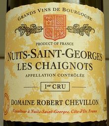 NUITS-SAINT-GEORGES LES CHAIGNOTS ROBERT CHEVILLON