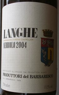 LANGHE NEBBIOLO D.O.C. PRODUTTORI DEL BARBARESCO