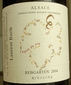 RIESLING REBGARTEN LAURENT BARTH