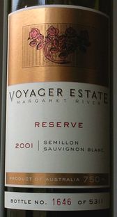 SEMILLON SAUVIGNON BLANC VOYAGER ESTATE