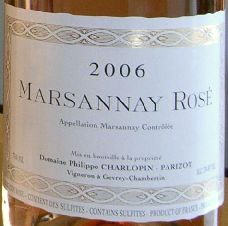 MARSANNAY ROSE DOMAINE PHILIPPE CHARLOPIN-PARIZOT