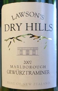 GEWURZTRAMINER MARLBOROUGH LAWSON'S DRY HILLS