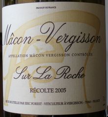 MACON-VERGISSON SUR LA ROCHE ERIC FOREST