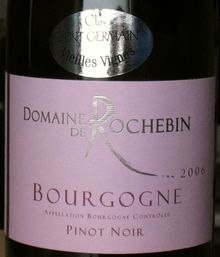 BOURGOGNE PINOT NOIR CLOS SAINT GERMAIN VIEILLES VIGNES DOMAINE DE ROCHEBIN