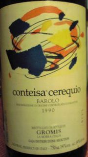 BAROLO CONTEISA CEREQUIO GROMIS