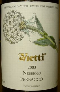 LANGHE NEBBIOLO PERBACCO  VIETTI