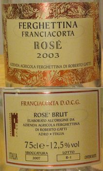FRANCIACORTA ROSE D.O.C.G. BRUT FERGHETTINA