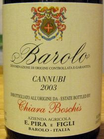 BAROLO CANNUBI E.PIRA E FIGLI CHIARA BOSCHIS