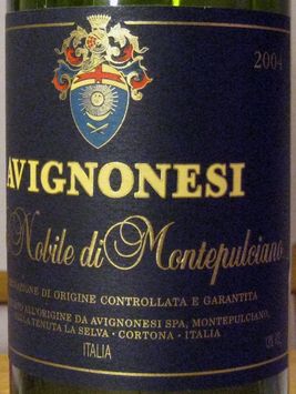 VINO NOBILE DI MONTEPULCIANO AVIGNONESI
