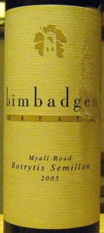 BOTRYTIS SEMILLON MYALL ROAD BIMBADGEN ESTATE