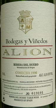ALION RIBERA DEL DUERO D.O. BODEGAS Y VINEDOS