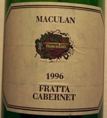 FRATTA CABERNET BREGANZE D.O.C. CABERNET MACULAN