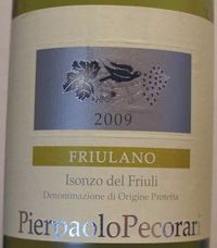 TOCAI FRIULANO PIERPAOLO PECORARI