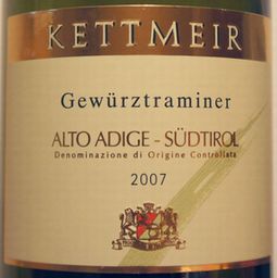 GEWURZTRAMINER SUDTIROL ALTO ADIGE D.O.C. KETTMEIR