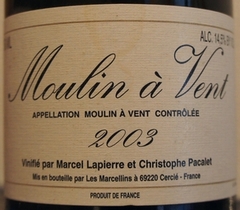 MOULIN A VENT MARCEL LAPIERRE ET CHRISTOPHE PACALET