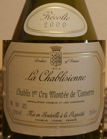 CHABLIS 1er CRU MONTEE DE TONNERRE LA CHABLISIENNE