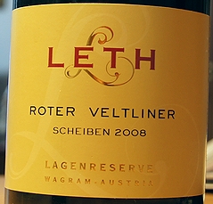 ROTER VELTLINER SCHEIBEN LAGENRESERVE LETH