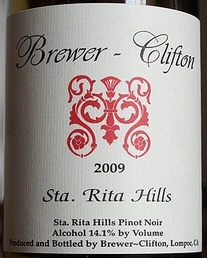 PINOT NOIR STA. RITA HILLS BREWER-CLIFTON