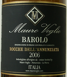 BAROLO ROCCHE DELL'ANNUNZIATA MAURO VEGLIO