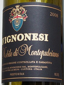 VINO NOBILE DI MONTEPULCIANO AVIGNONESI