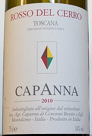 ROSSO DEL CERRO TOSCANA I.G.T. CAPANNA