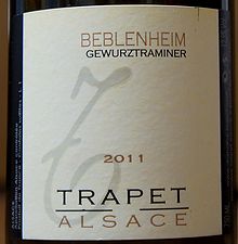 GEWURZTRAMINER BEBLENHEIM TRAPET