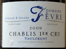CHABLIS VAULORENT DOMAINE NATHALIE & GILLES FEVRE